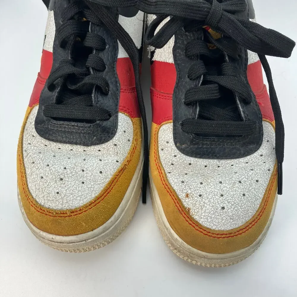 Nike Air Force 1 Low What The Multi-Color‎ Youth 4.5Y AQ4211-100 Cracked Leather